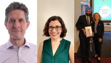 (L-R) Oxford University Professor Myles Alan, Climate Change Committee adaptation lead Kathryn Brown and Environment Agency officer Charan Singh (pictured with Emma Howard-Boyd) were among the figures from the UK's green economy on this year's list